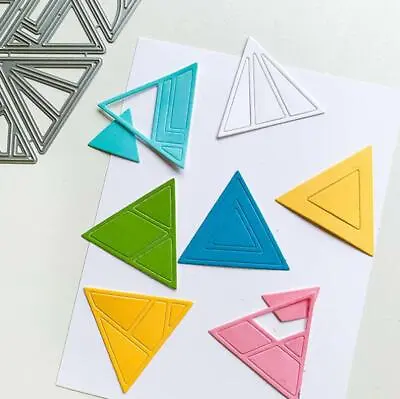 Triangle Frame Metal Cutting Dies Scrapbooking Album Embossing Stencils Crafts  • $4.32