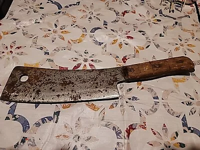 Vintage Rare Foster Bros Maturi Bros Solid Steel Meat Cleaver • $95