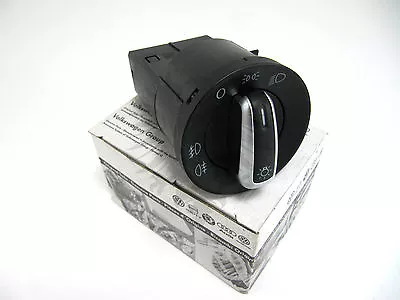 $61.50 • Buy VW OE Mk4 Mk6 B5 Golf Jetta Passat Euroswitch Chrome Headlight Switch 6R0941531G