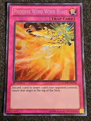 1x (VLP) Phoenix Wing Wind Blast - LCYW-EN298 - Secret Rare - 1st Edition YuGiOh • $7.75