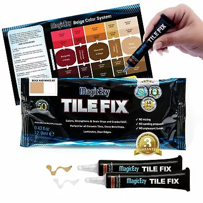  MagicEzy Tile Fix (Beige/White Kit) Porcelain Tile Crack Repair • $29.99