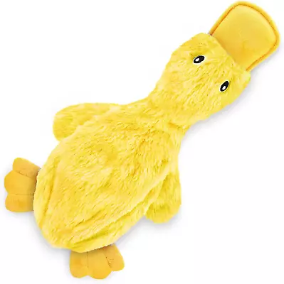 Best Pet Supplies Crinkle Dog Toy - No Stuffing Duck Yellow • $8.47