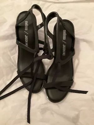 NEW Melissa Ophelia + Jason Wu Black High Heel Sandals - 37 • $125