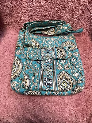 Vera Bradley Totally Turq Hipster Crossbody Bag Purse (Turquoise) • $25