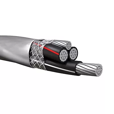 100' 4-4-4-6 Aluminum SER Service Entrance Cable PVC Jacket (75 Amp) 600V • $160