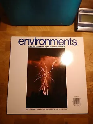 Environments Disc 4: Thunderstorm/Gentle Rain; 33RPM Syntonic SD-66004 • $7.49