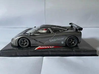 Ninco 50171 1/32 McLaren F1 GTR Tag Heuer Slot Car. Grey. Saloon • £50