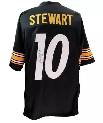 Kordell Stewart Autographed Custom Black Football Jersey Steelers JSA 179788 • $75