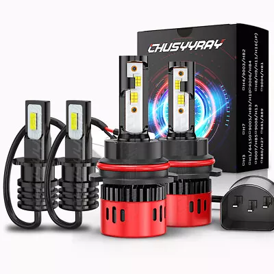 For Subaru Impreza 2002 2003 6000K LED Headlight High Low + Fog Lights Bulbs 4pc • $45.99