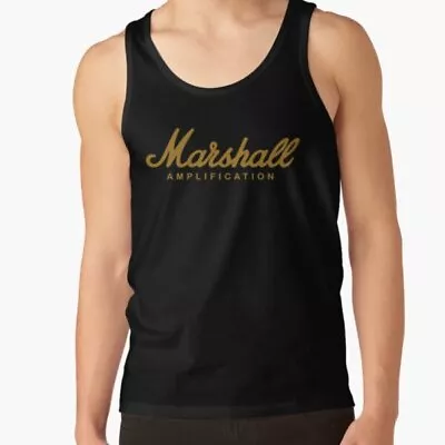 The Classic Marshall Amp Sound Gold Design Graphic Logo Classic Tank Top S-2XL • $17.99