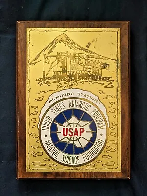 🧭McMurdo Station Plaque - US Antartica Project - National Science Foundation • $294.95