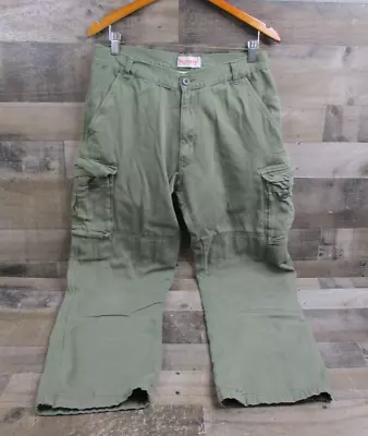 Sliders Kevlar Lined Motorcycle Pants Mens 32x34 Green Cargo Riding Apparel • $39.99