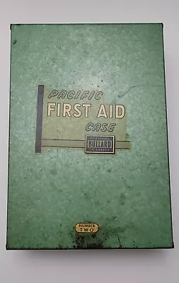 Pacific First Aid Kit - First Aid Case - Vintage  - E.D. Bullard Co. Kit # 54-2 • $65