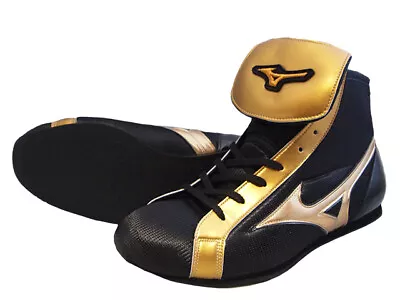 MIZUNO Boxing Shoes Black Gold Line Finisher LOW 21GX23400 US5(23.0cm) NEW • $690.71