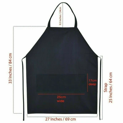£2.45 • Buy Unisex Adult Apron Men's Ladies Cooking Baking Kitchen BBQ Catering Chef Plain