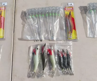 Squid Pack Kit #12 Assorted Squid Jigs Yo-zuri Egi Glow In The Dark Tackle Lure • $70