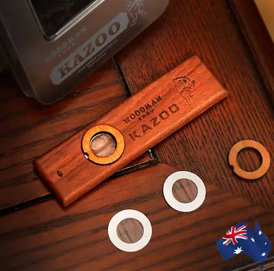 $18.80 • Buy Wood Kazoo Instrument Ukulele Guitar Partner Wood Harmonica NEW