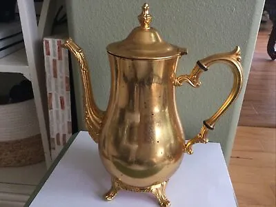 International Silver Company 24kt Gold Electroplated Tea Pot • £48.26
