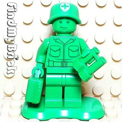 M732 Lego Toy Story Green Army Men  Medic  With Briefcase & Binoculars 7595 NEW • $11.98