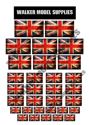 1:35 Scale Pre-cut WW2 British Flag Stickers Matte/model/diorama Military Set 1 • £5.95