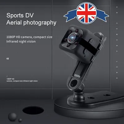 Mini Surveillance Video Camera Full HD 1080p Sports Spy Secret Hidden Compact • £9.99