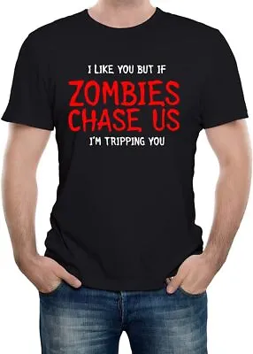 I Like You Zombie T-Shirt Funny Gift Unisex Zombie TEE TOP ALL SIZES S TO 5XL • £12.95