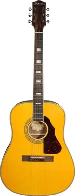 $245 • Buy Silvertone Classic Acoustic 955/N Series Dreadnought Glossy Natural