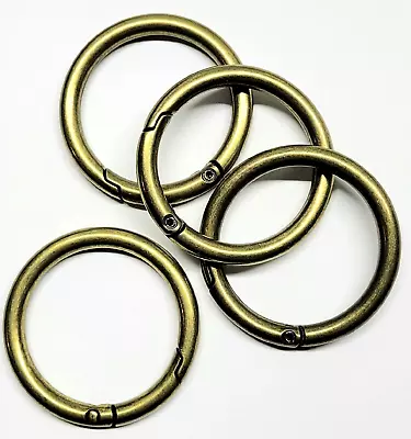 Miche Round Carabiner's Set Of 4 1.5   Antique Brass Preowned Demo Only • $12.99