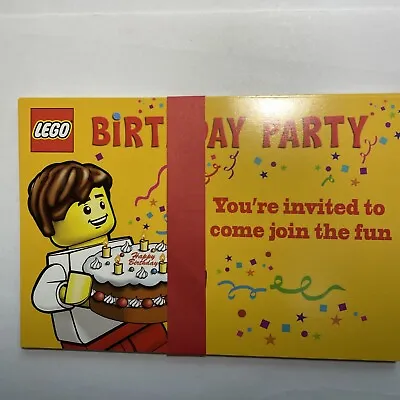 Lot Of 10 LEGO Birthday Invitation Cards • $9.99