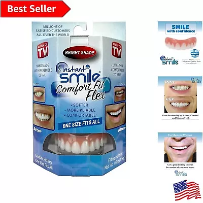 Comfort Fit Veneer Cosmetic Teeth - Sizing Reference Included - Easy Fitting • $49.99