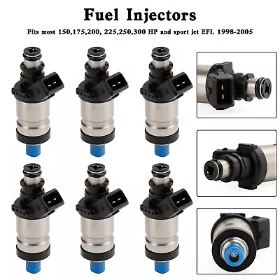 6*18715T1 Fuel Injectors For Mercury Outboard 150 175 200 225 250 300 HP 98-05 • $93.63