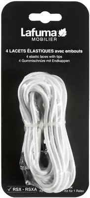 Lafuma Elastic Laces With Tips For RSX/RSXA Set Of 4 Laces Color White LFM23 • £17.95