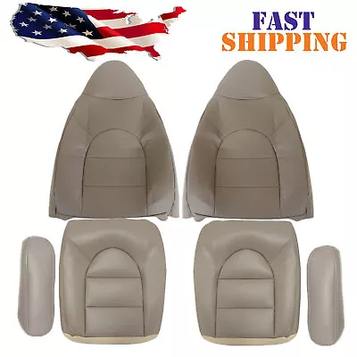 1999 2000 For Ford F250 F350 Super Duty Replacement Front Leather Seat Cover Tan • $107.99