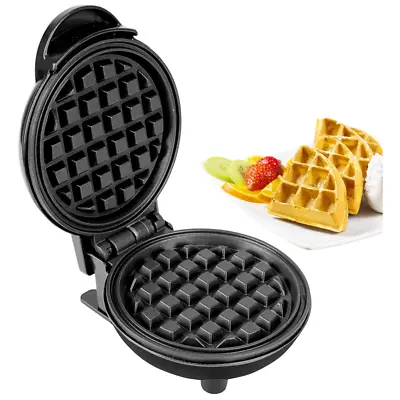 350W Mini Waffle Maker Electric Pancake Machine Non Stick Waffle Cake Machine UK • £11.94