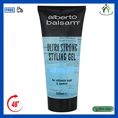 Alberto Balsam Ultra Strong Hair Styling Gel For Ultimate Hold And Control 200ml • £3.20