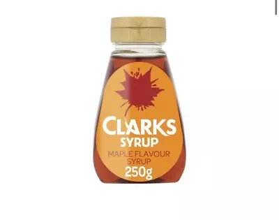 Clarks Maple Flavoured Syrup 250g X 6 • £8.99