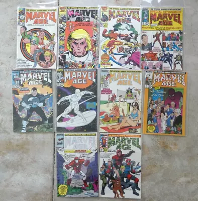 MARVEL AGE #2644 (25th Anniversary)4650-56 -1985-1987 Marvel Comics Lot Of 10 • £17.84