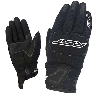 RST Rider Summer Motorcycle Gloves Textile CE Certified - Black • £28.49