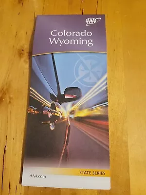 COLORADO WYOMING CO WY State Map AAA Road Tour Map NEW • $7