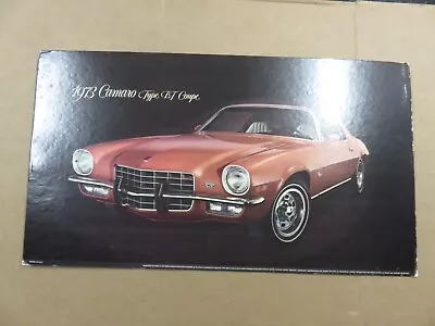 Vintage 1973 Camaro Dealership Showroom Cardboard Poster 18 By 32 Inches • $50