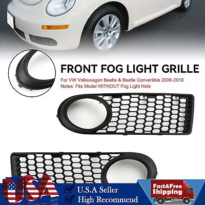 Front Bumper Fog Light Grille Fit VW Volkswagen Beetle & Beetle Convertible • $45.79