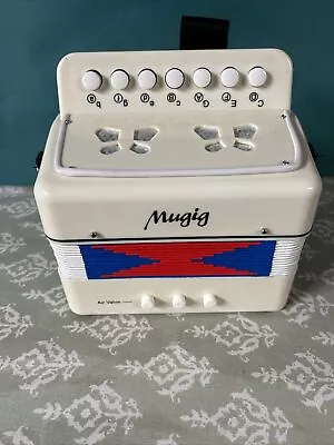 Vintage Mugig Kids 7 Key Accordion Musical Instrument Handheld Music Player! • $30.14