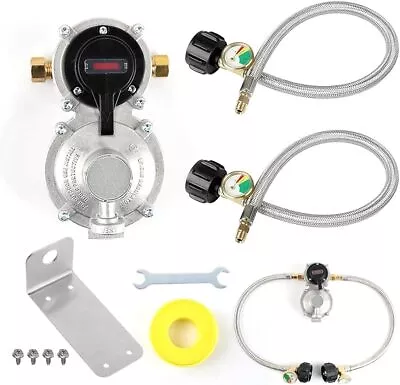 Propane Regulator 2 Tank-2-Stage Auto Changeover LP Propane Regulator For • $46.49