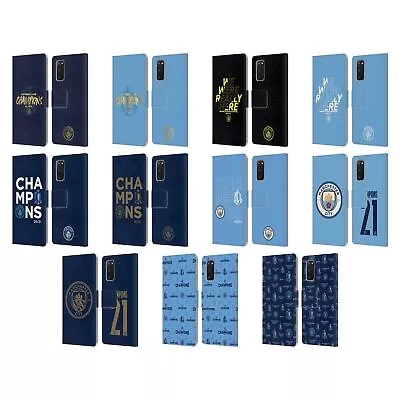 Man City Fc 2021 League Champions Leather Book Wallet Case For Samsung Phones 1 • £17.95