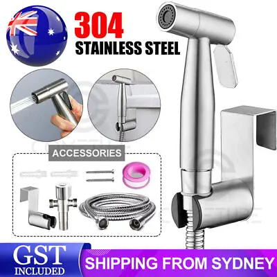 AU Spary Stainless Steel Handheld Douche Bidet Toilet Spray Shower Diverter Kit • $16.95