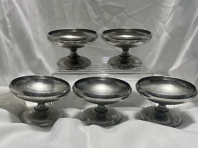 Very Rare #798 Antique Benedict Indestructo Stainless Steel Ice Cream Dishes • $79.99