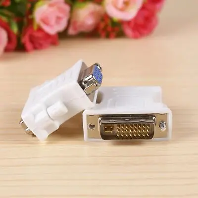 $2.68 • Buy 1* 15Pin VGA Female To 24+1 Pin DVI-D Male Adapter For PC Converter Laptop H8Z2