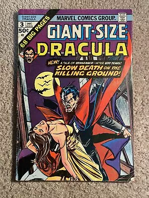 Marvel Comics Giant Size Dracula #3 Slow Death On The Killing Ground Bronze Age • $9.95