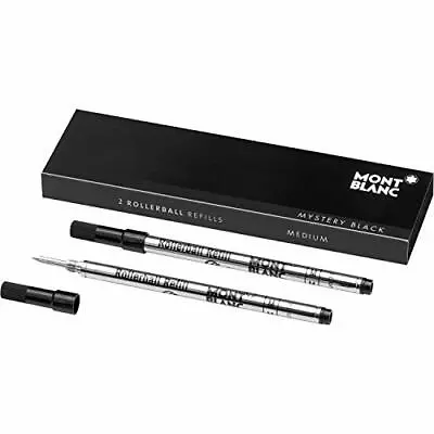 Montblanc Rollerball Refills (M) Mystery Black 105158 � Quick-Drying Pen • $29.99