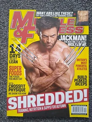 Muscle & Fitness Bodybuilding Magazine October 2013 Hugh Jackman Cover • $8.62